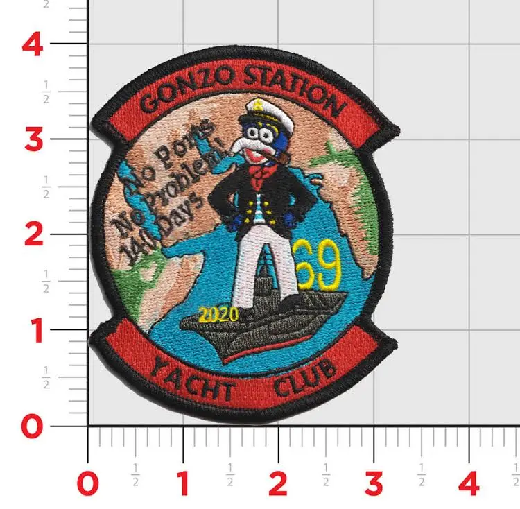 Uss Eisenhower Cvn-69 Gonzo Yacht Club Patch 1