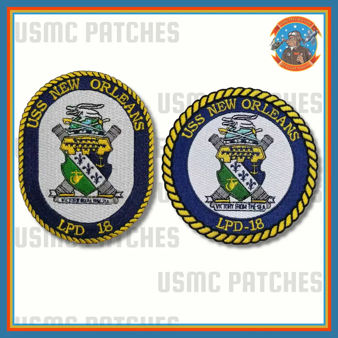 Officially Licensed Us Navy Uss New Orleans Lpd 18 Patches 1