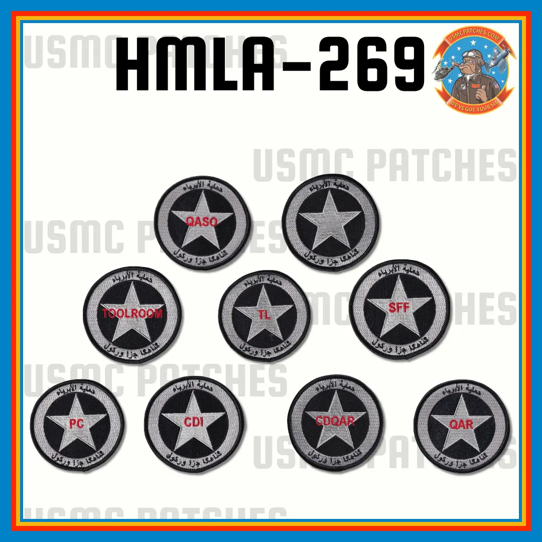 Official Hmla-269 Gunrunners Flightline Qual Shoulder Patch 1