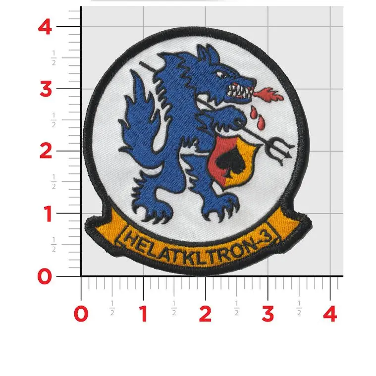 Officially Licensed Us Navy Hal-3 Seawolves Patch 1
