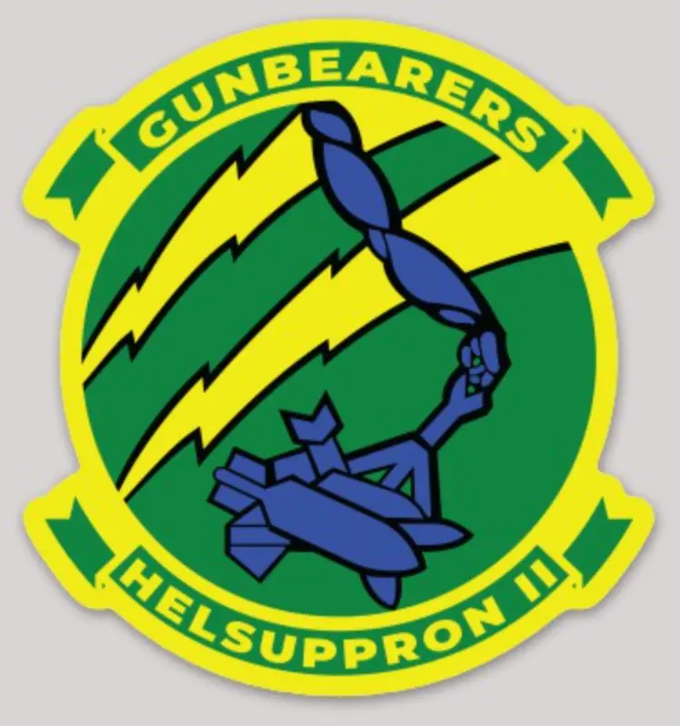 Officially Licensed Us Navy Hc-11 Gunbearers Squadron Sticker 1