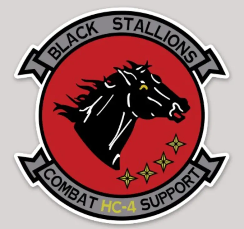 Us Navy Hc-4 Black Stallions Sticker 1