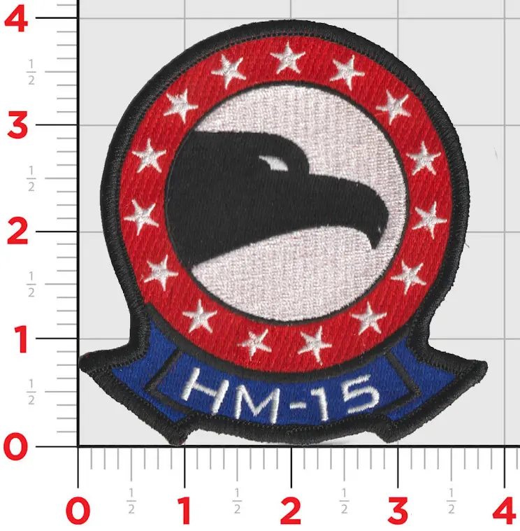 Officially Licensed Us Navy Hm-15 Blackhawks Patch 1