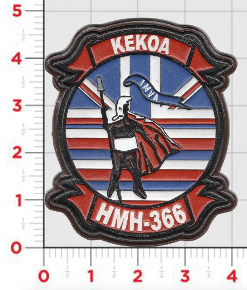 Officially Licensed Usmc Hmh-366 Hammerheads Hawaii Leather Squadron Patch 1