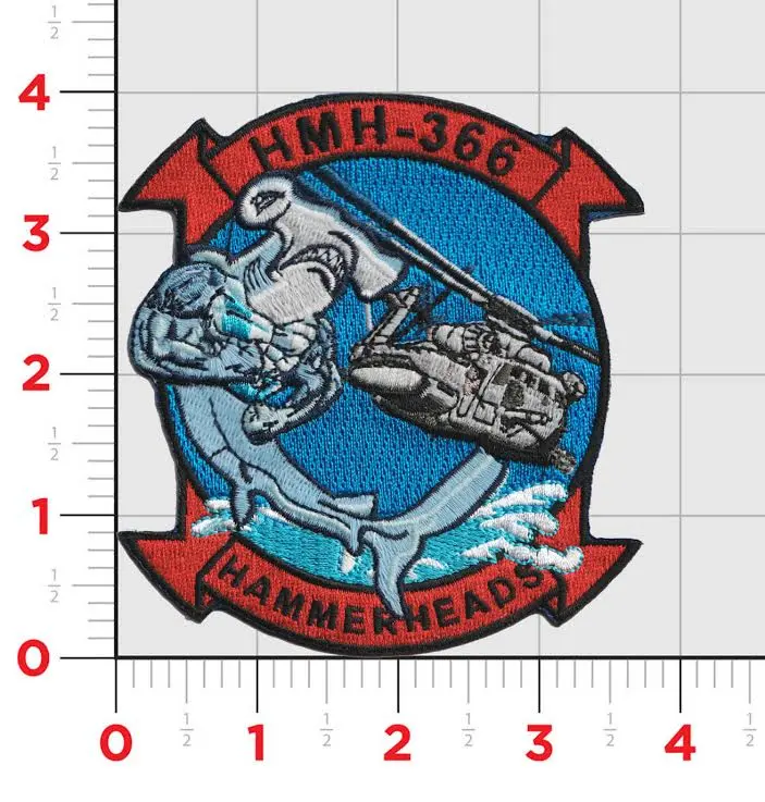 Official Hmh-366 Hammerheads 2020 Patch 1