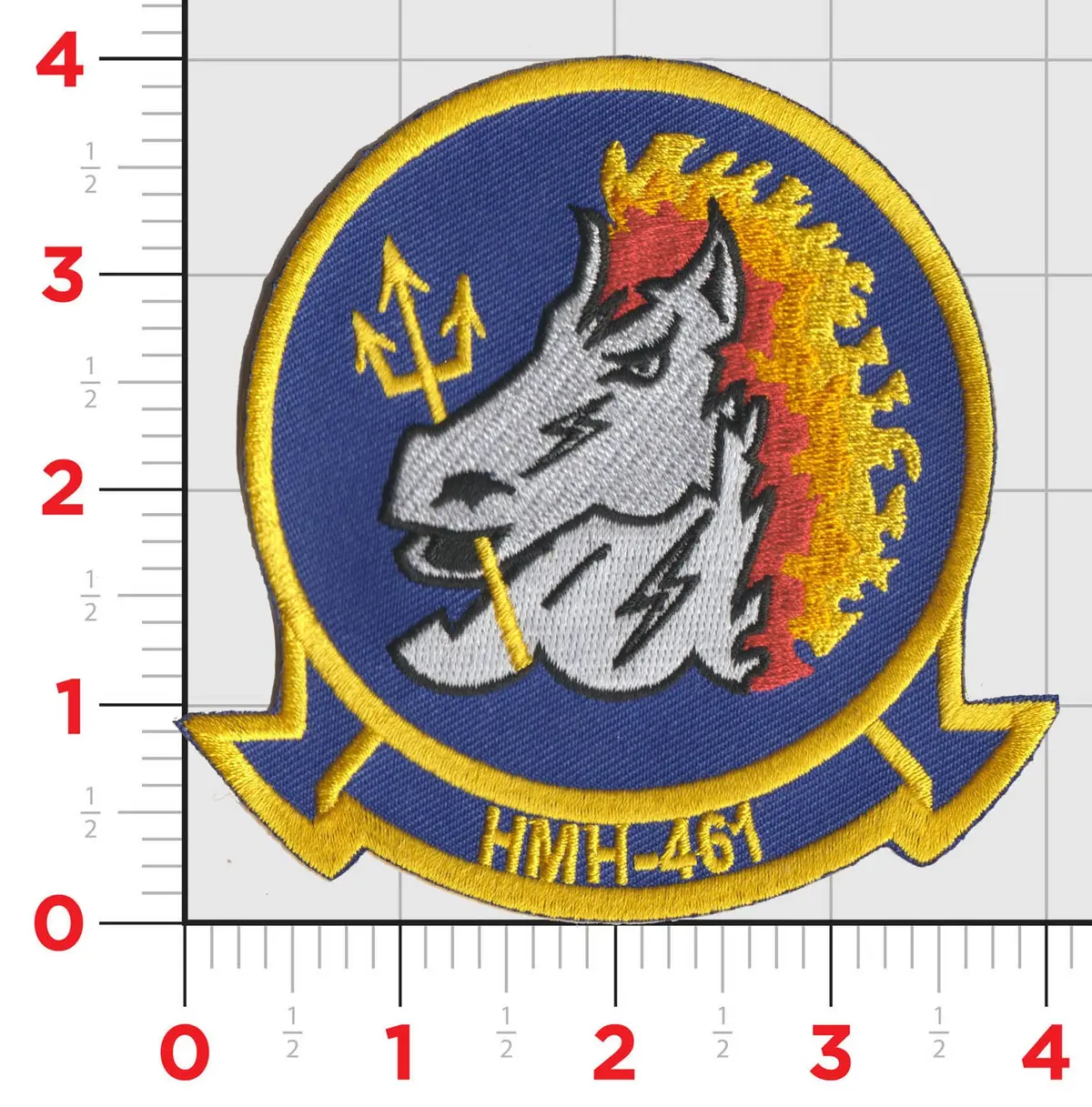 Officially Licensed Usmc Hmh-461 Iron Horse Squadron Patches 1