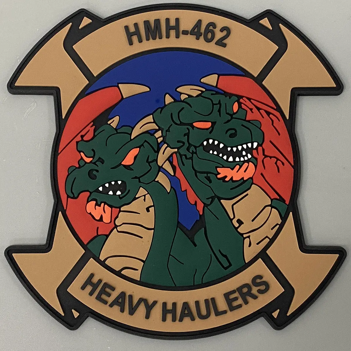 Officially Licensed Hmh-462 Heavy Haulers Pvc Glow Patch 1