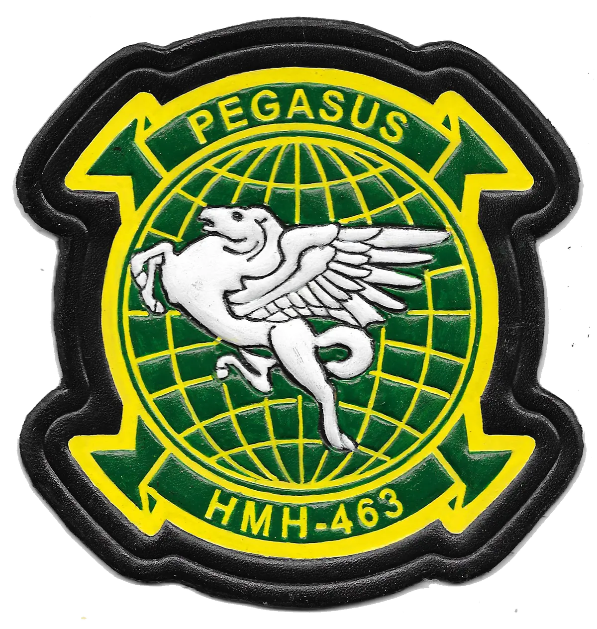 Officially Licensed Hmh-463 Pegasus Leather Patch 1
