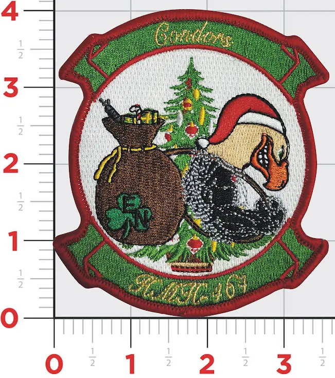 Official Hmh-464 Condors Christmas Patch 1