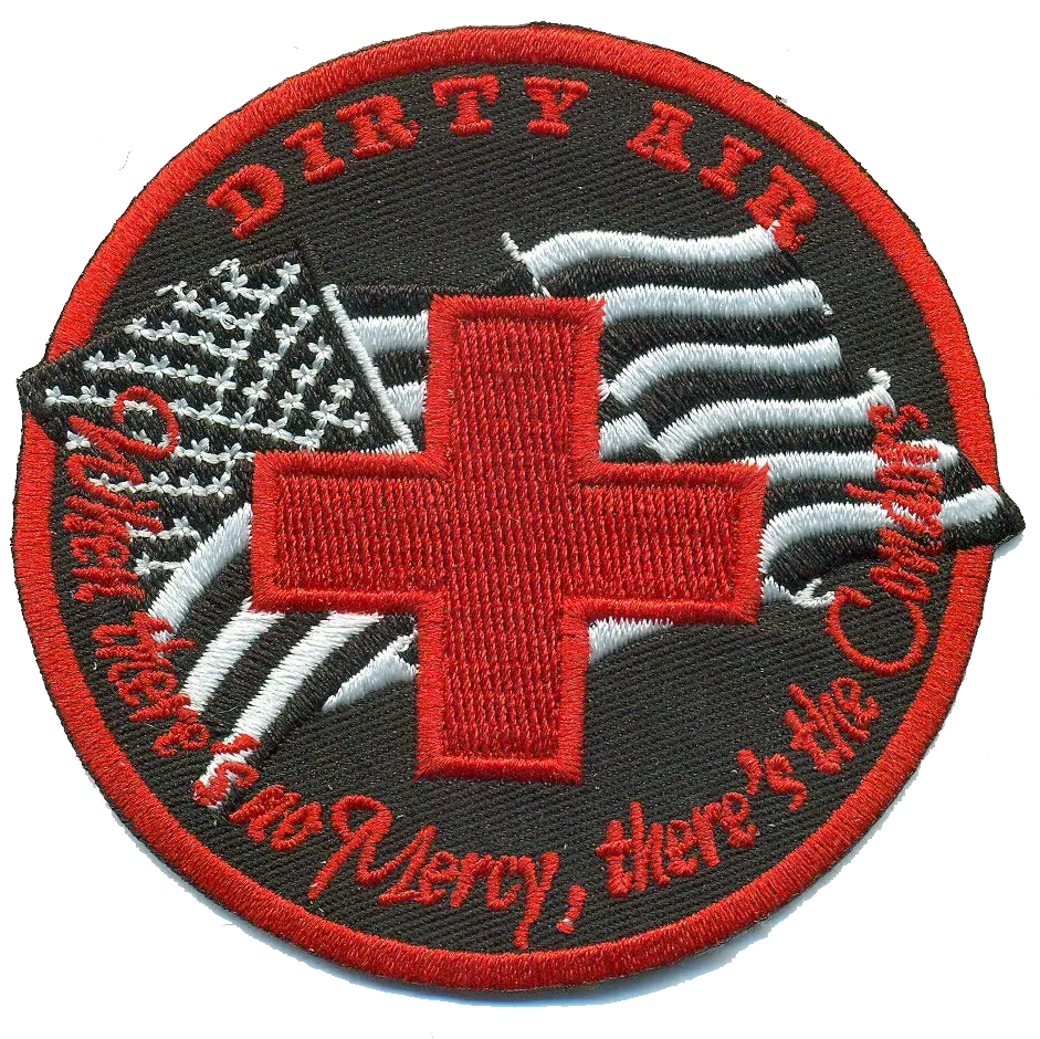 Official Hmh-464 Dirty Air Itx Black/Red Patch 1