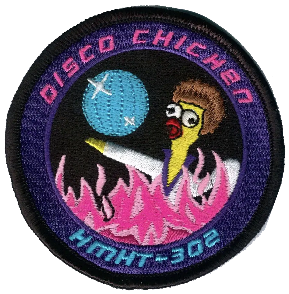 Official Hmht-302 Disco Chicken Shoulder Patches 1