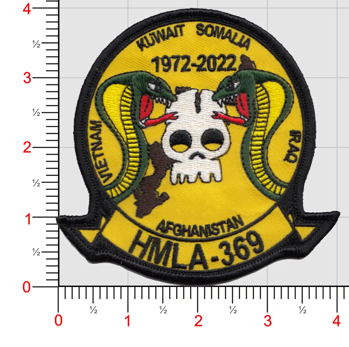 Official Hmla-369 Gunfighters 50Th Anniversary Patches 1