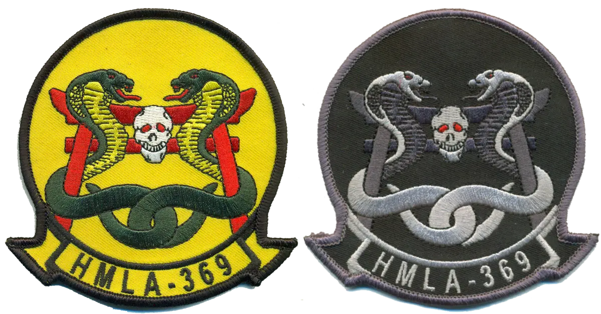 Officially Licensed Usmc Hmla-369 Gunfighters Regular Squadron Patch 1
