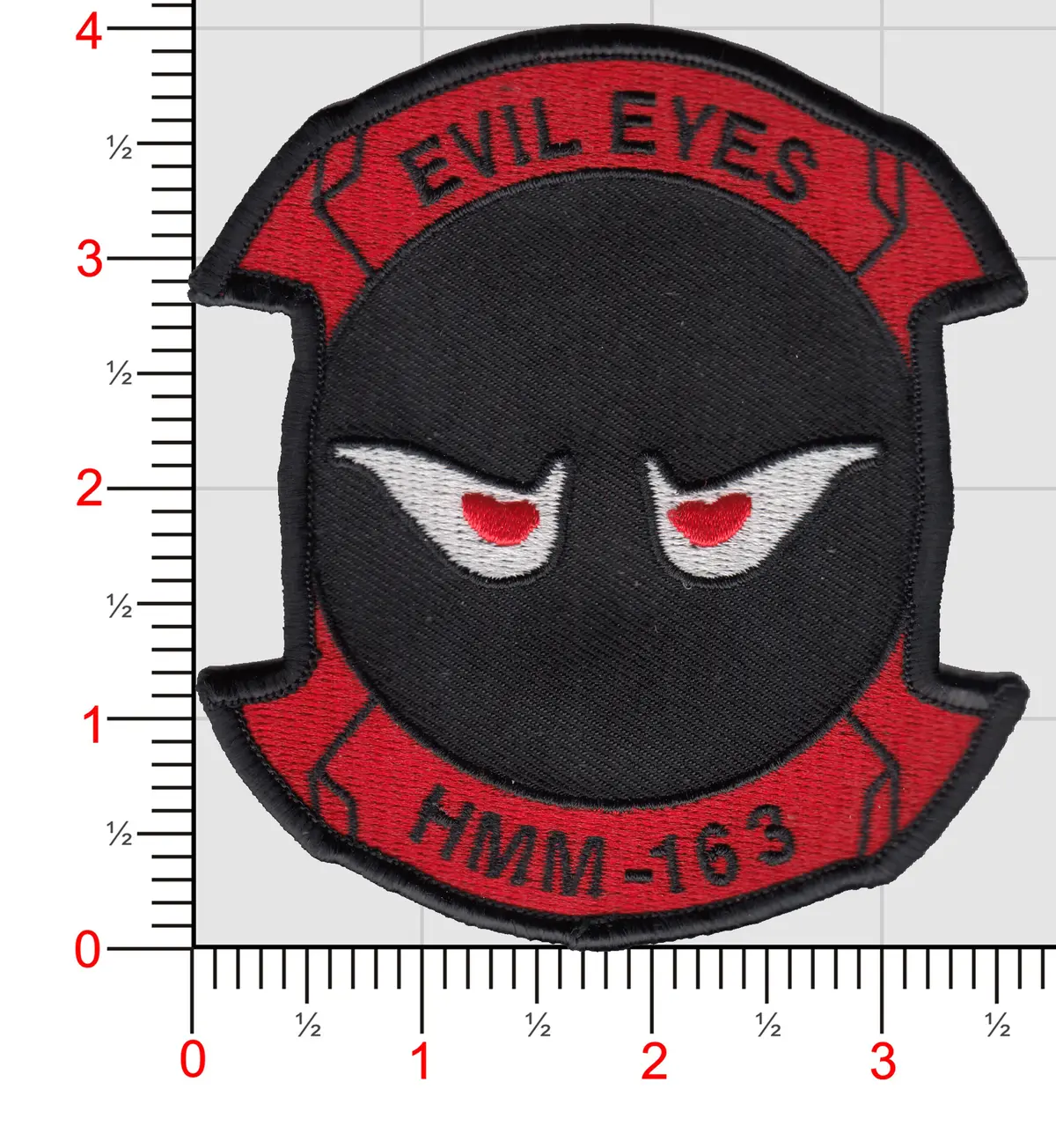 Officially Licensed Usmc Hmm-163 Evil Eyes Patch 1