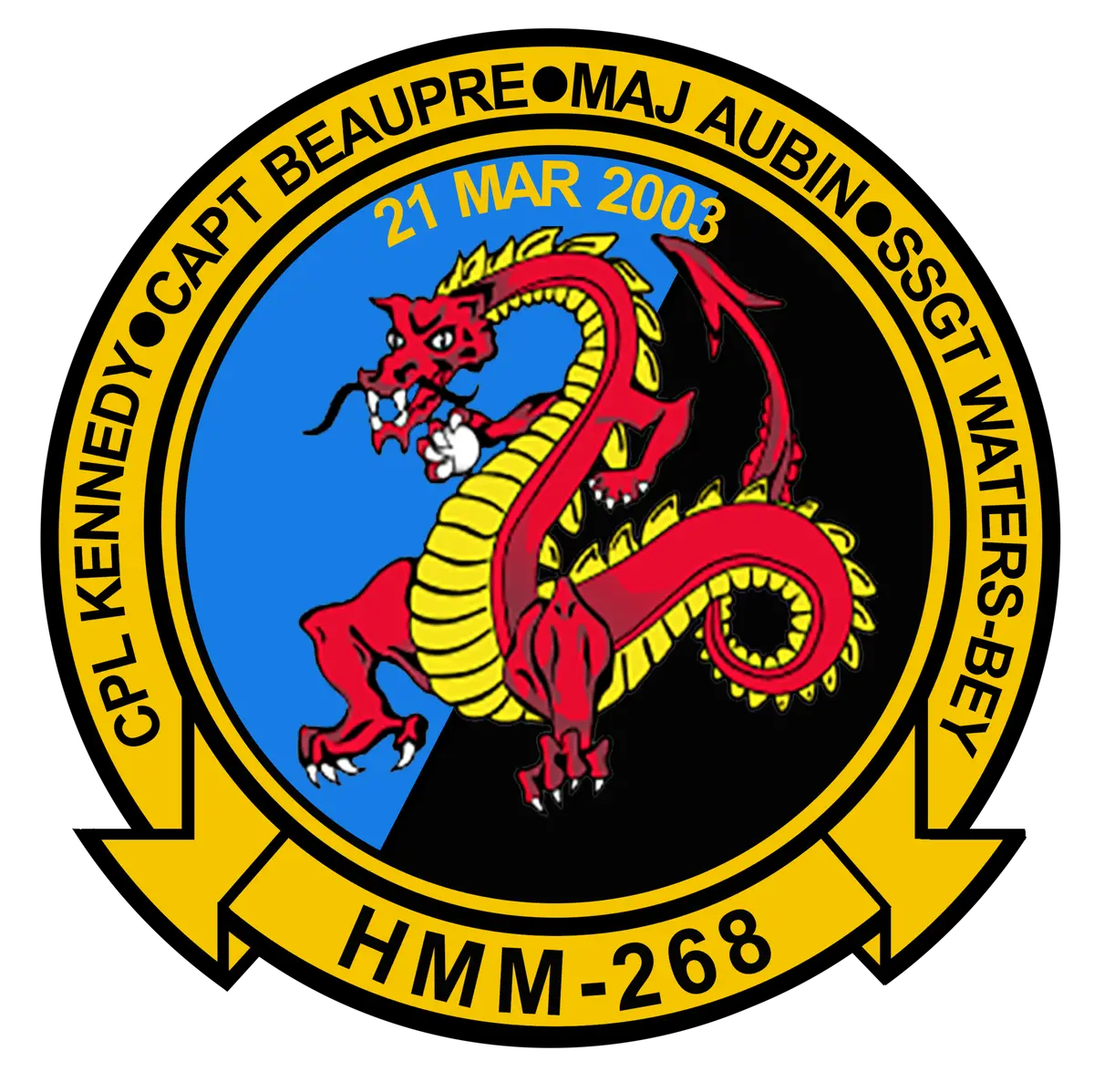 Official Hmm-268 Memorial Sticker 1