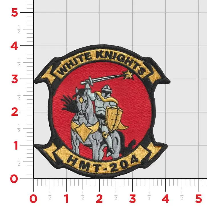 Officially Licensed Hmt-204 White Knights Squadron Patch 1