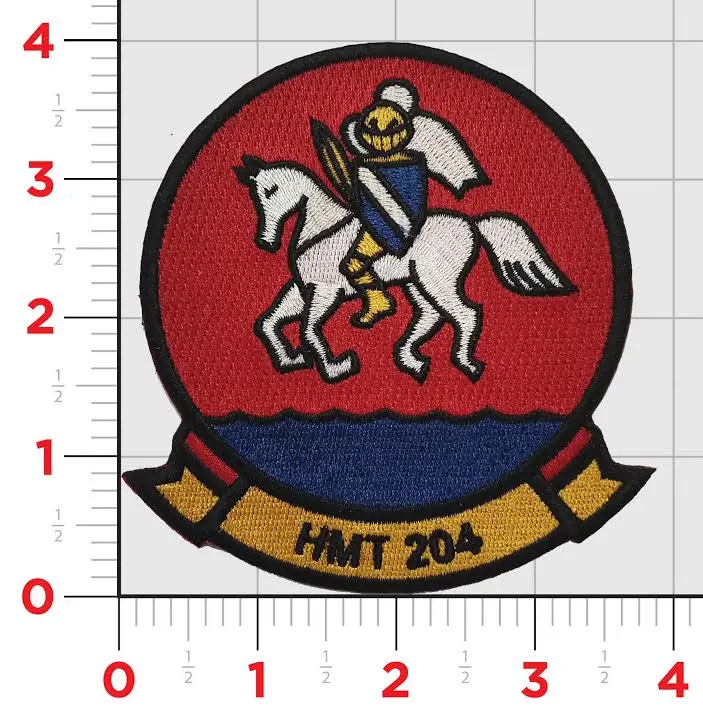 Officially Licensed Usmc Hmt-204 White Knights Squadron Patch 1