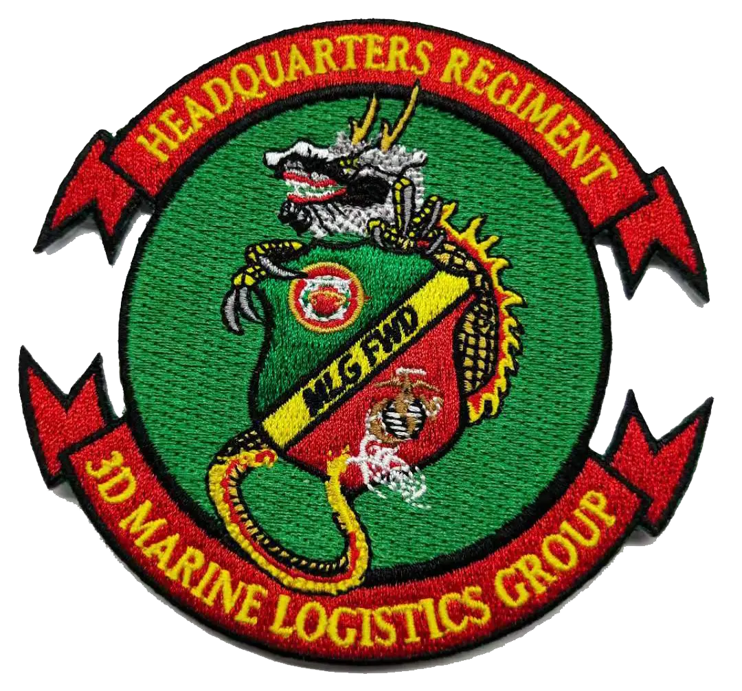 Officially Licensed Usmc Hq Regiment 3Rd Mlg Marine Logistics Group Patch 1