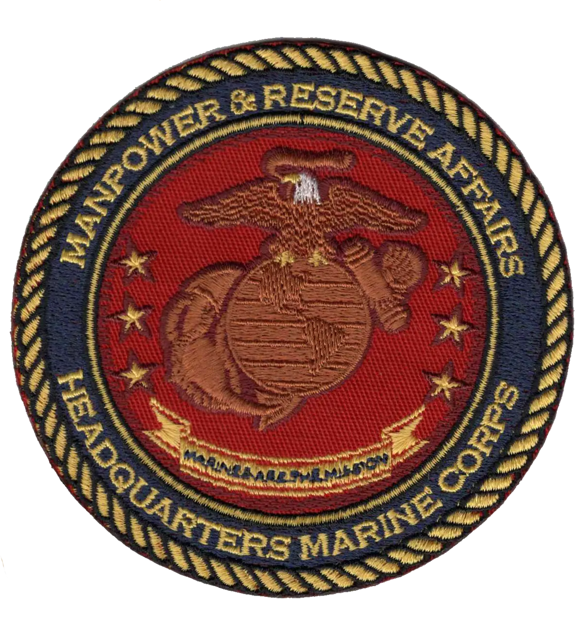 Officially Licensed Usmc Quantico Headquarters Manpower & Reserve Affairs Patch (Quantico) 1