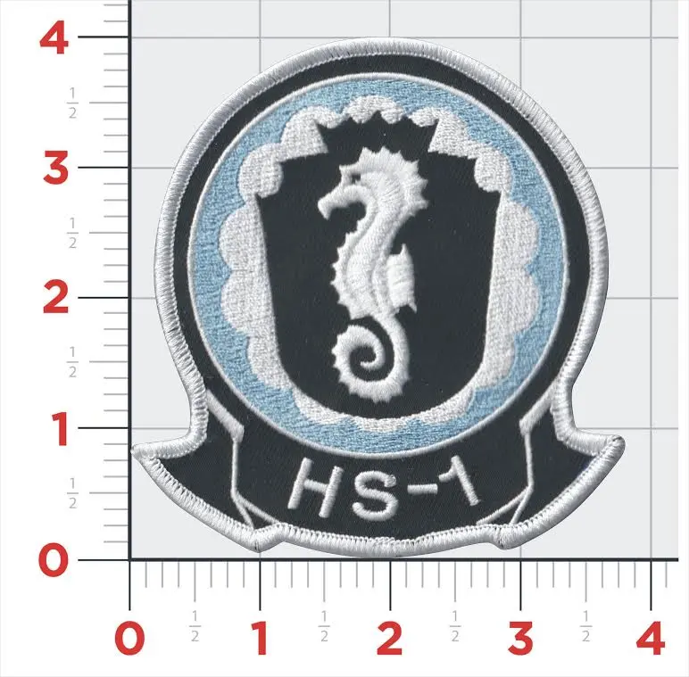 Officially Licensed Us Navy Hs-1 Seahorses Patch 1