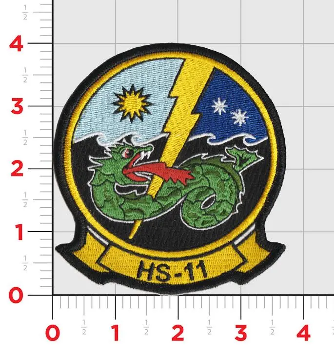 Officially Licensed Us Navy Hs-11 Dragonslayers Patch 1