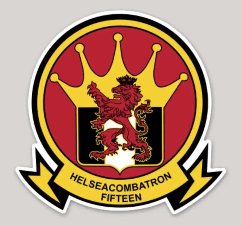 Officially Licensed Hsm-15 Red Lions Sticker 1