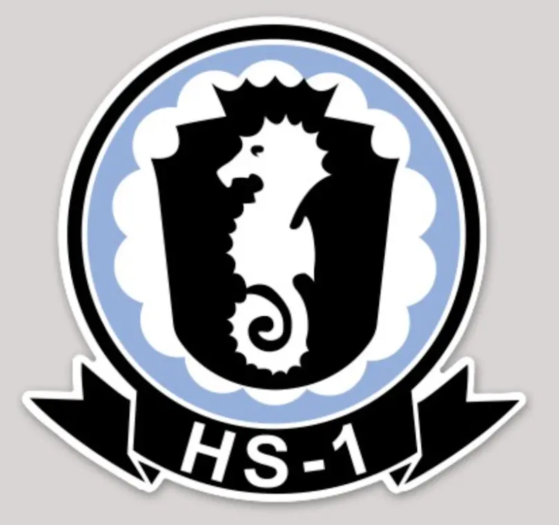 Officially Licensed Us Navy Hs-1 Seahorses Sticker 1