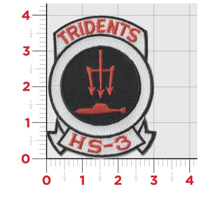 Officially Licensed Us Navy Hs-3 Tridents Patch 1