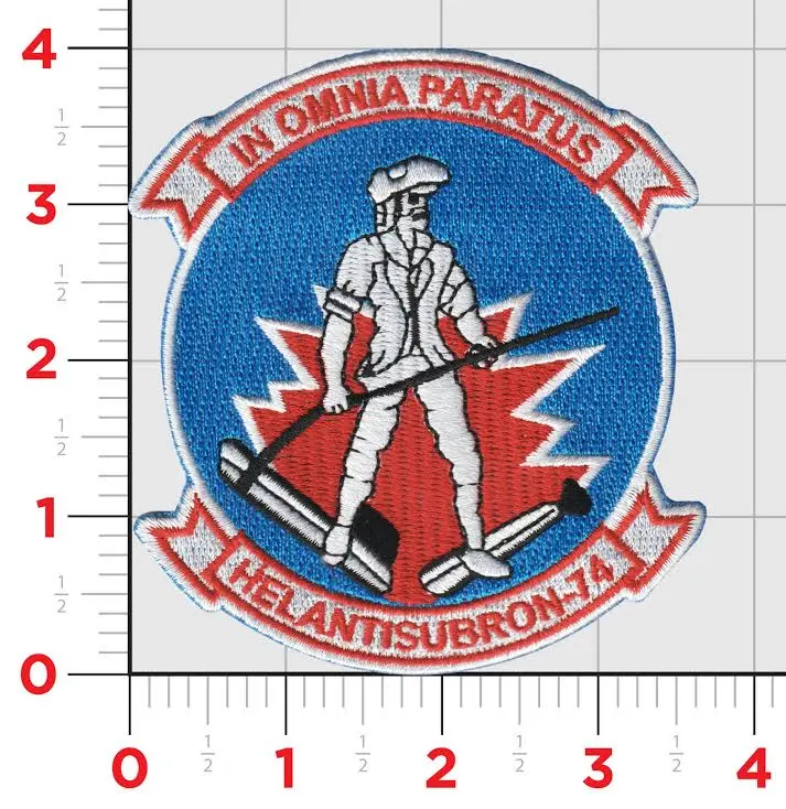 Officially Licensed Us Navy Hs-74 Minutemen Patch 1