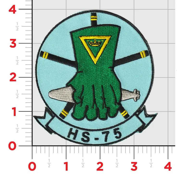 Officially Licensed Us Navy Hs-75 Emerald Knights Patch 1