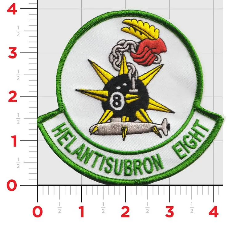 Officially Licensed Us Navy Hs-8 Eightballers Patch 1