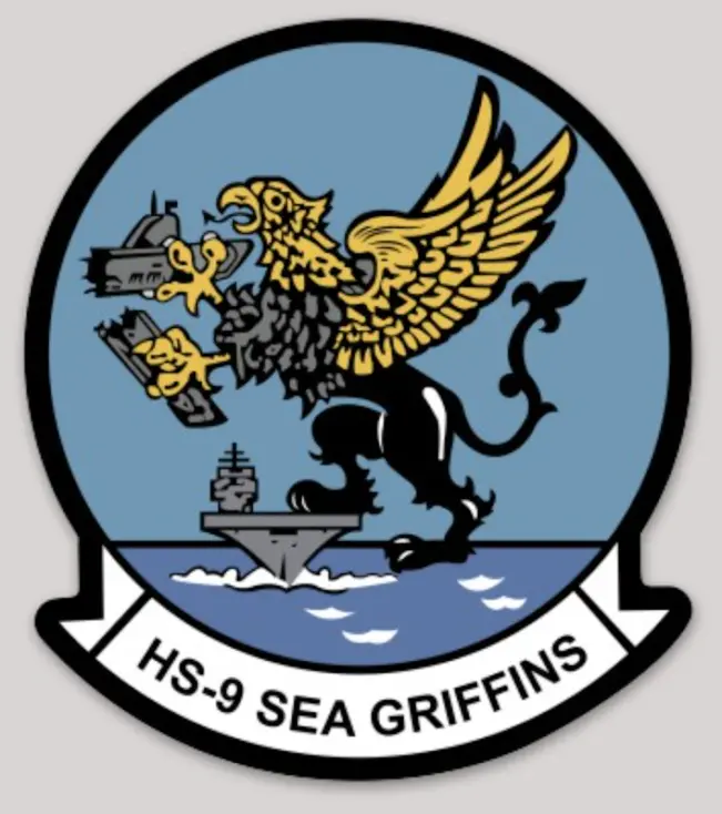 Officially Licensed Us Navy Hs-9 Sea Griffins Sticker 1