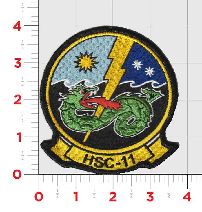 Officially Licensed Us Navy Hsc-11 Dragonslayers Patch 1