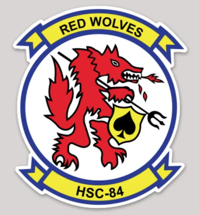 Officially Licensed Hsc-84 Red Wolves Stickers 1