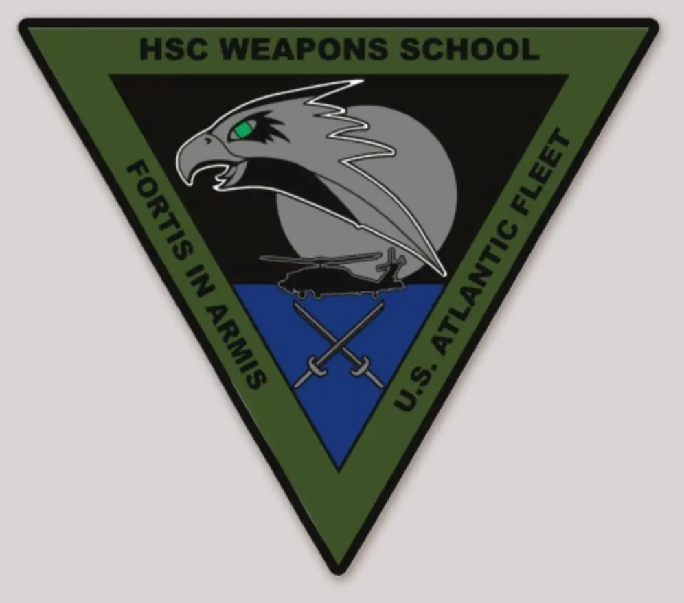 Officially Licensed Us Navy Helicopter Sea Combat Weapons School Atlantic Hscwsl Sticker 1