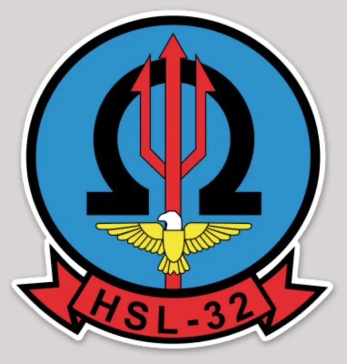 Us Navy Helicopter Squadron Hsl-32 Sticker 1