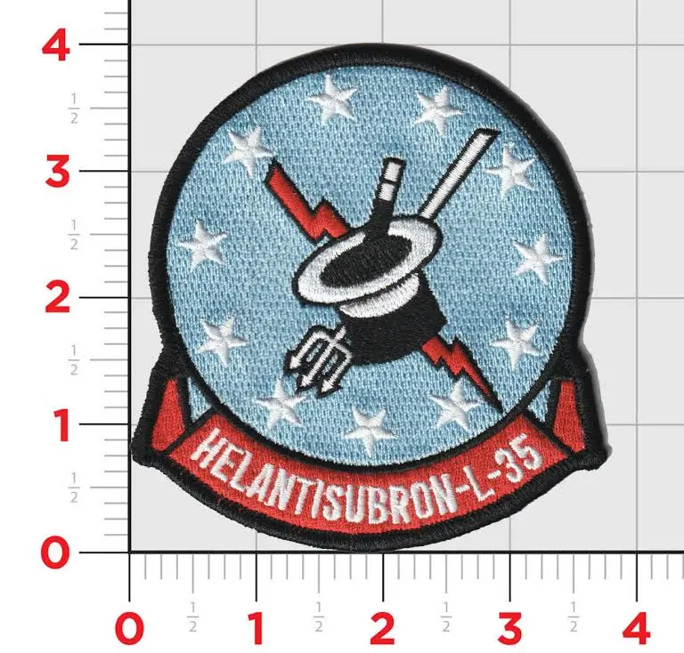 Officially Licensed Us Navy Helicopter Squadron Hsl-35 Magicians Patch 1