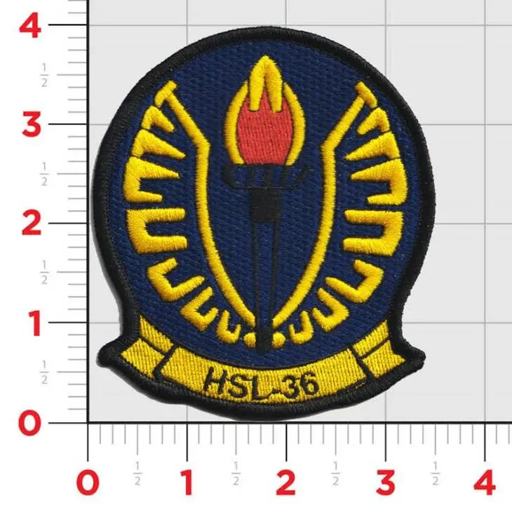 Officially Licensed Us Navy Helicopter Squadron Hsl-36 Lamplighters Patch 1