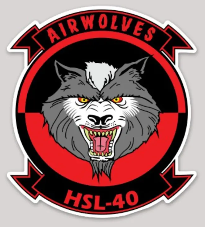 Us Navy Helicopter Squadron Hsl-40 Sticker 1