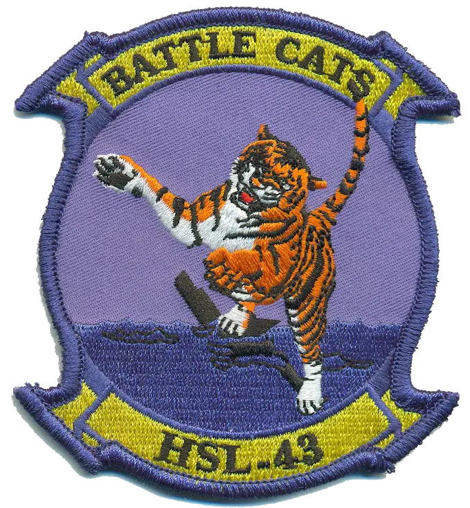 Officially Licensed Us Navy Hsl-43 Battle Cats Patch 1