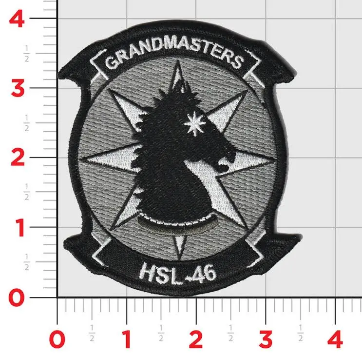 Officially Licensed Us Navy Helicopter Squadron Hsl-46 Grandmasters Patch 1