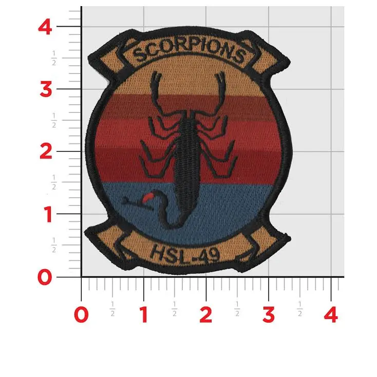 Officially Licensed Us Navy Hsl-49 Scorpions Patch 1