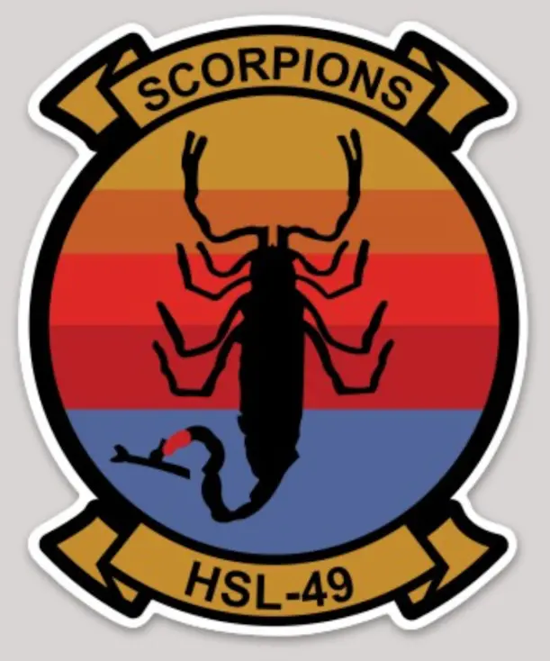 Us Navy Helicopter Squadron Hsl-49 Sticker 1
