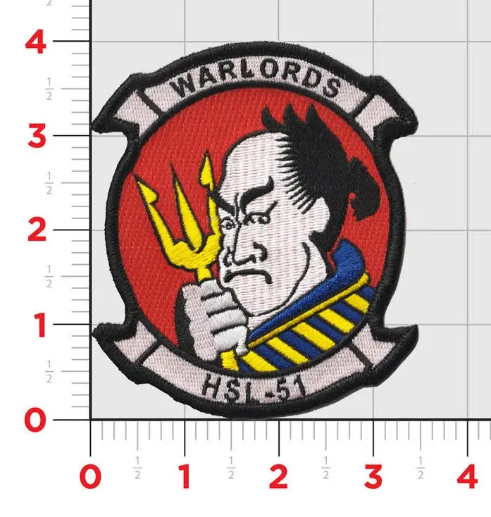 Officially Licensed Us Navy Hsl-51 Warlords Patch 1