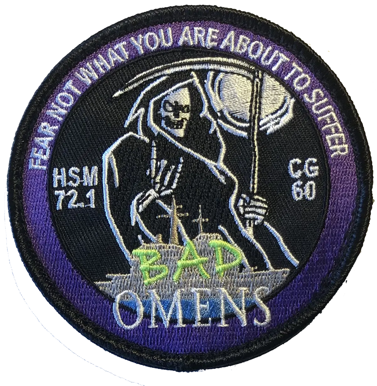 Official Hsm-72.1 Bad Omens Shoulder Patch 1