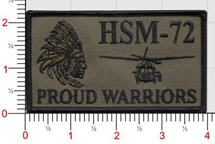 Official Hsm-72 Proud Warrior Command Flag Patch 1
