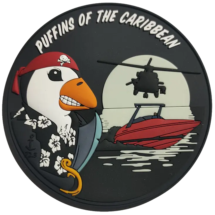 Official Hsm-72 Puffins Of The Caribbean Patch 1