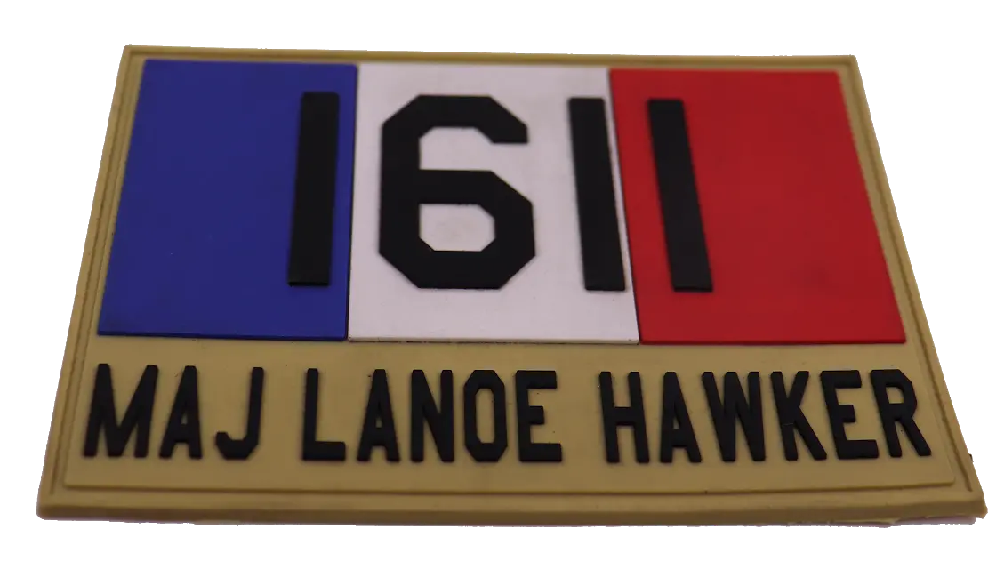 Wwi Maj Lanoe Hawker French Ace Pvc Patch 1