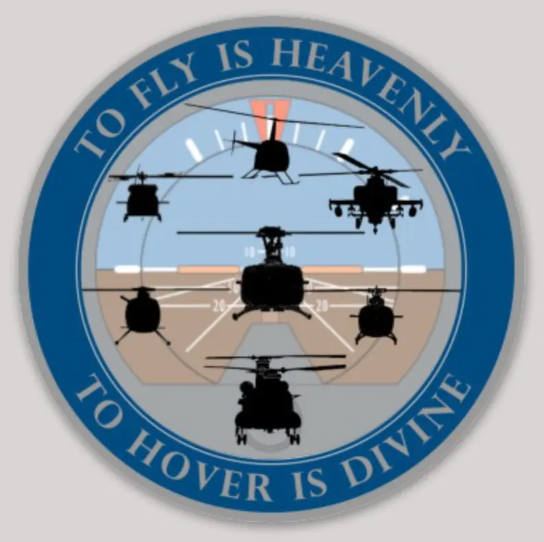 Helicopter Pilot Tribute Sticker 1
