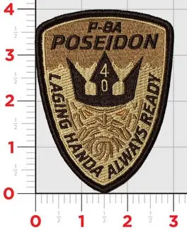 Official Vp-40 Marlins P-8A Poseidon Shoulder Patch 1
